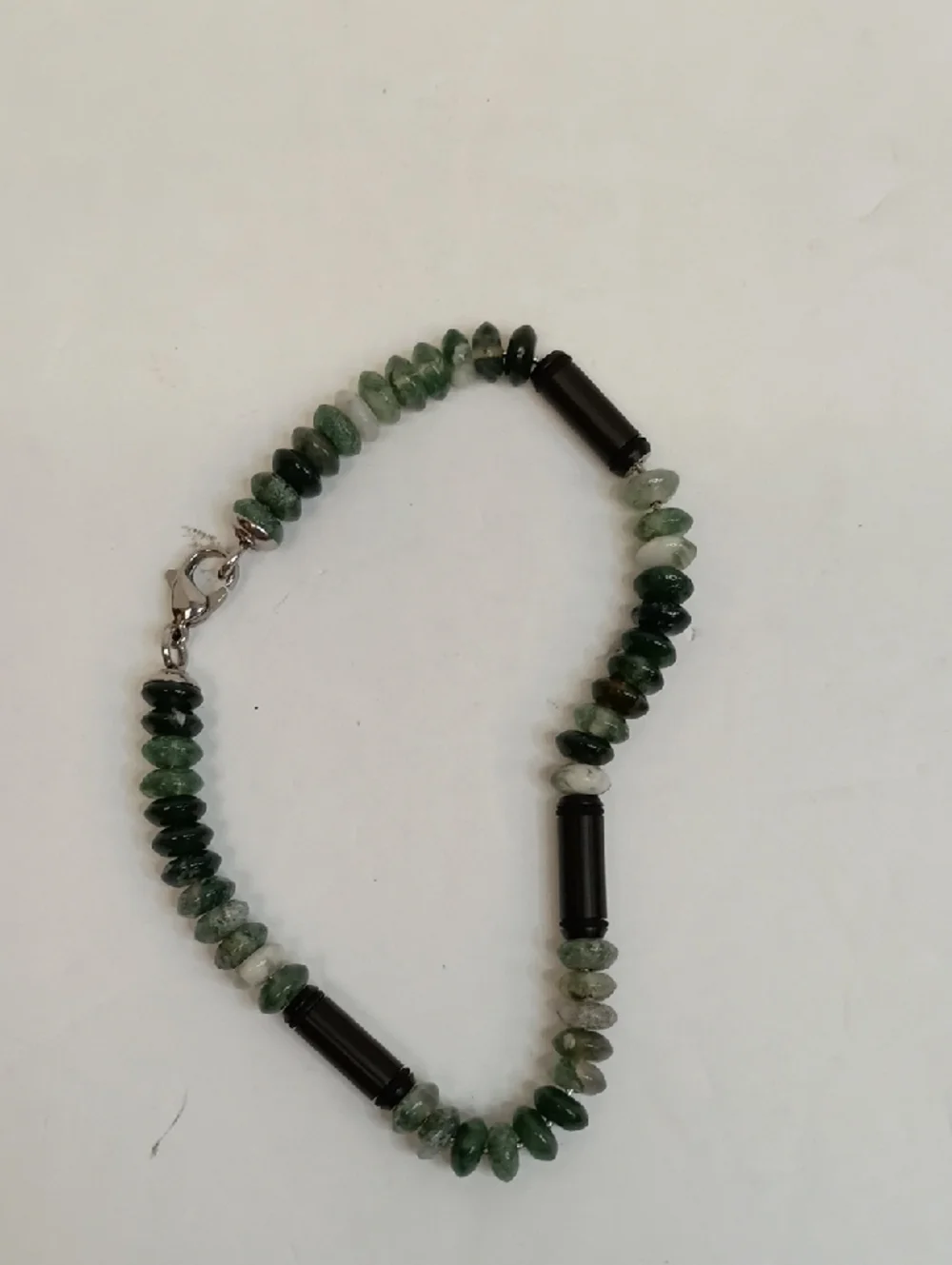 Beaded Bracelet Set Natural Stone Wood Stretch Stack Boho Layered 3 Piece